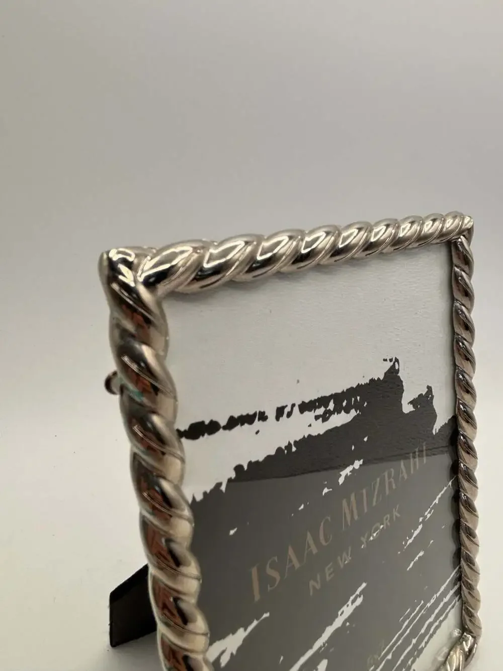 Isaac Mizrahi New York Silver Twisted Rope Picture Frame 5x7
